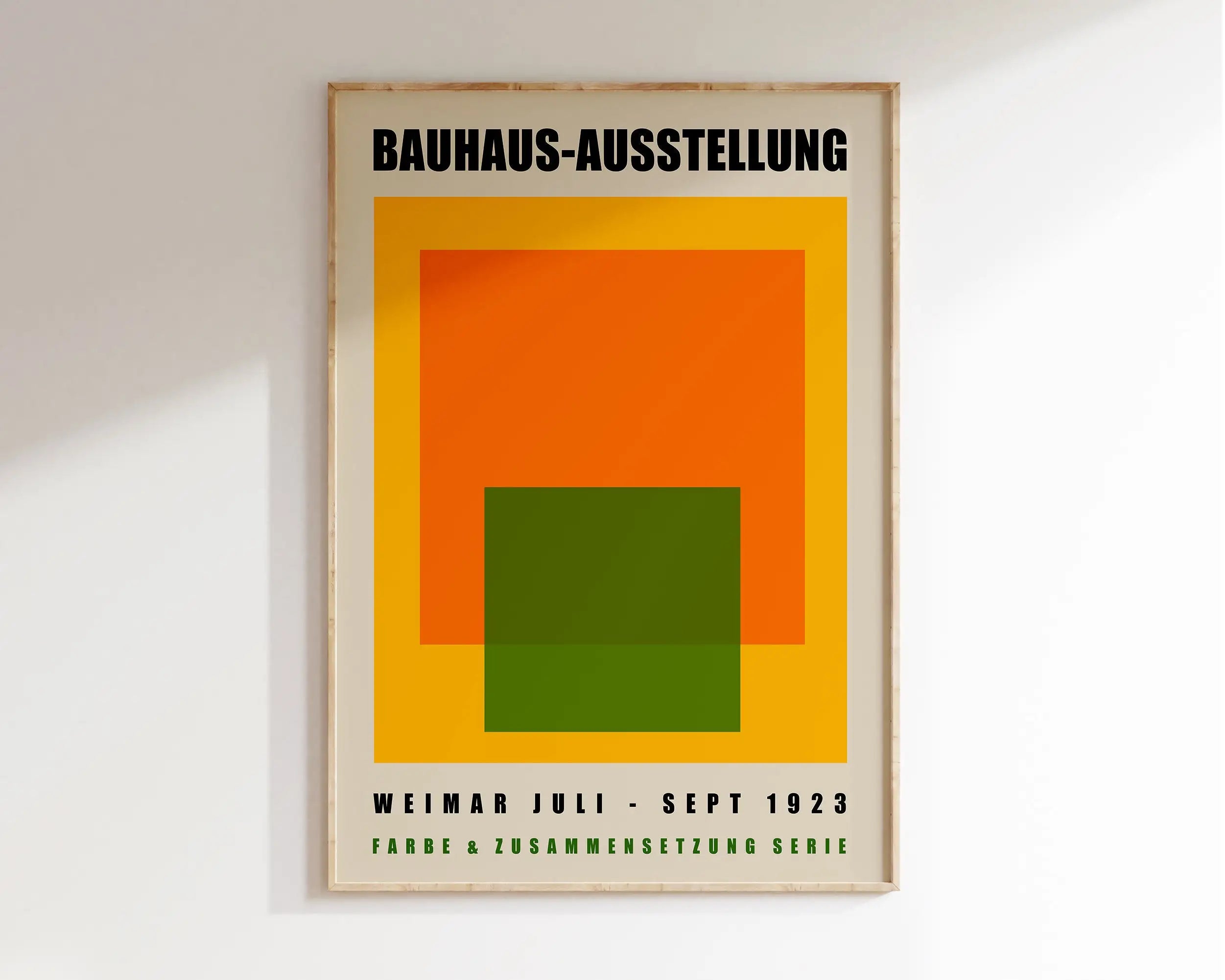 Modernist Bauhaus Geometric Canvas Poster Living Room Wall Art Retro Prints Mid Century Home Decorative Wall Art Painting