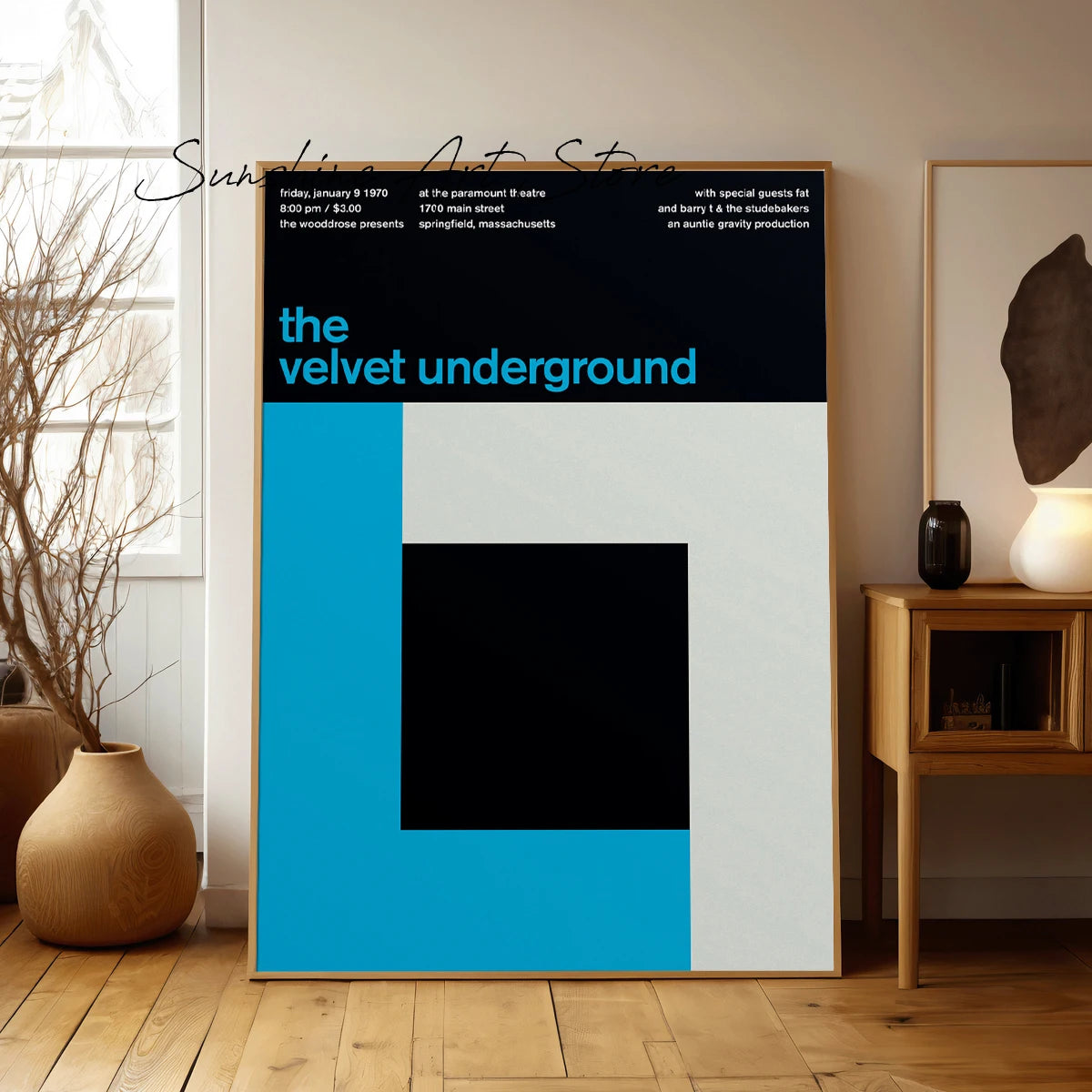 Modernist Gallery Art Exhibition Poster Canvas Printing Vintage Abstract Exhibition Advertising Wall Art Decor Home Room Decor