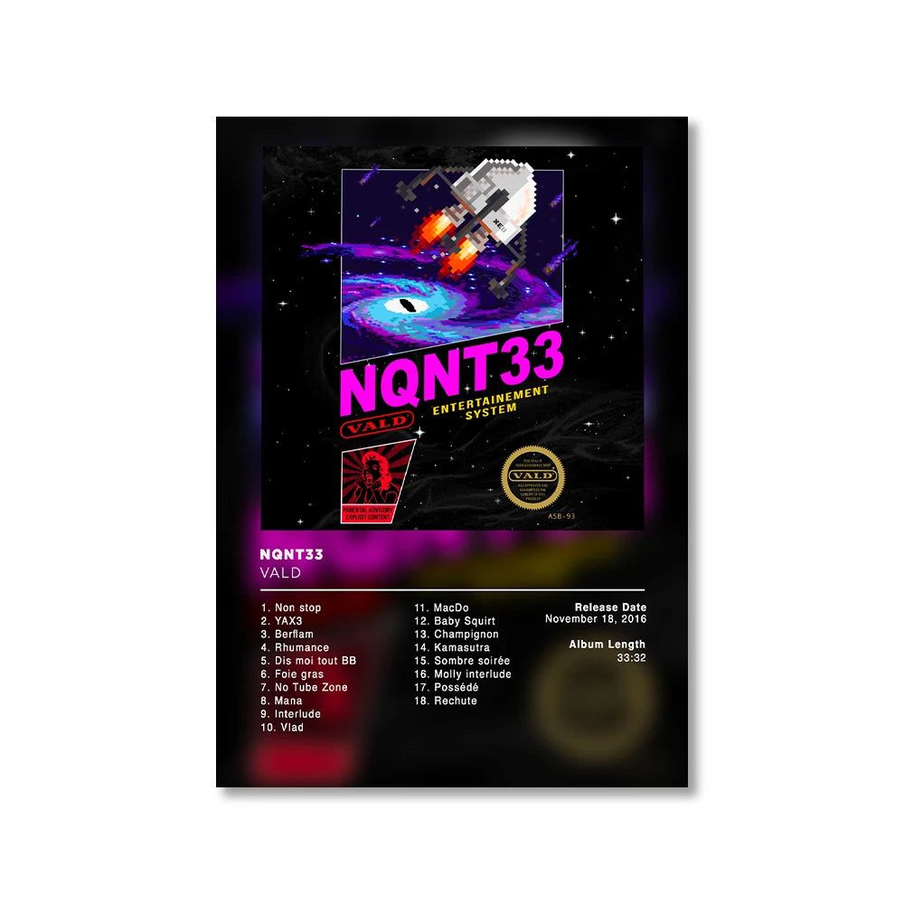 Modern Music Albums Wall Art Poster Prints Pop Music Album Covers Canvas Painting Picture for Living Room Home Decor