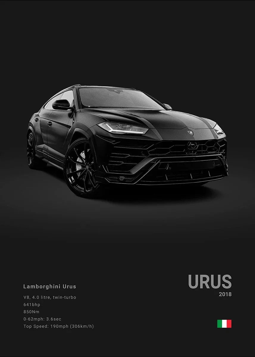 Black and White Porsche Posters and Prints Modern Cool Sports Car Canvas Painting Wall Art Pictures Home Bar Room Decoration