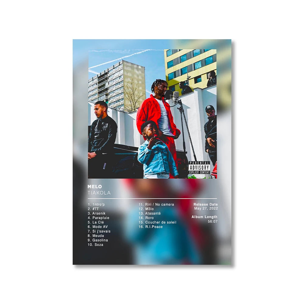 Modern Music Albums Wall Art Poster Prints Pop Music Album Covers Canvas Painting Picture for Living Room Home Decor