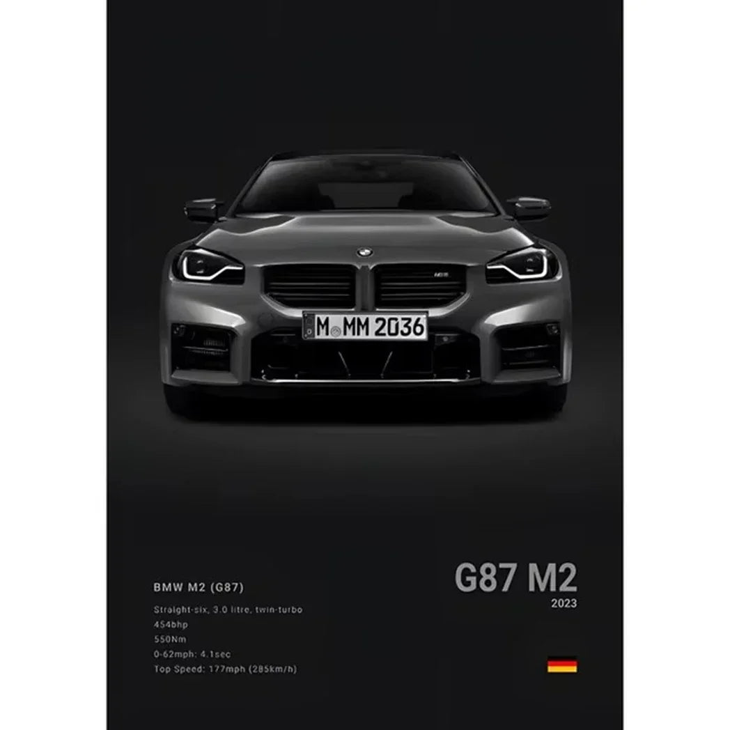 Pop Art Car Wall Art Posters for Modern Home Decor Canvas Prints M2 M3 M4 M5 Z8 CSL GTS Gifts For Car Enthusiasts Pictures Print