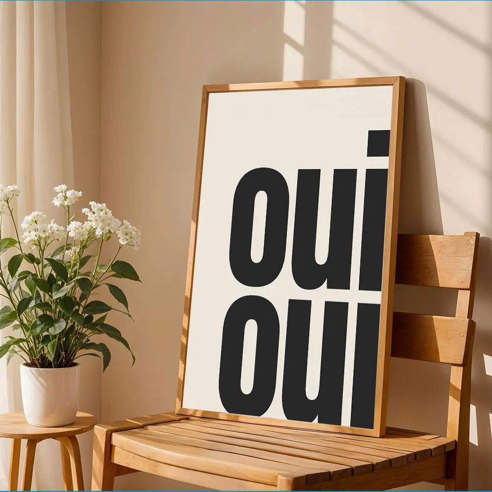 Modern Text OH HI OK Poster Prints Motivational Quote Canvas Painting Wall Art Picture for Study Studio Living Room Home Decor
