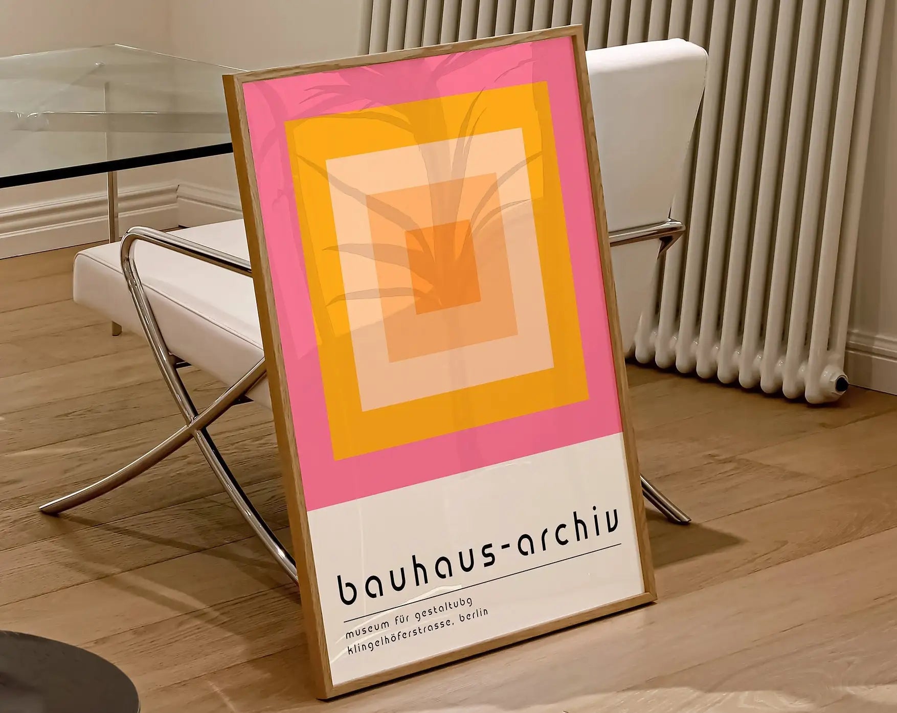 Modernist Bauhaus Geometric Canvas Poster Living Room Wall Art Retro Prints Mid Century Home Decorative Wall Art Painting