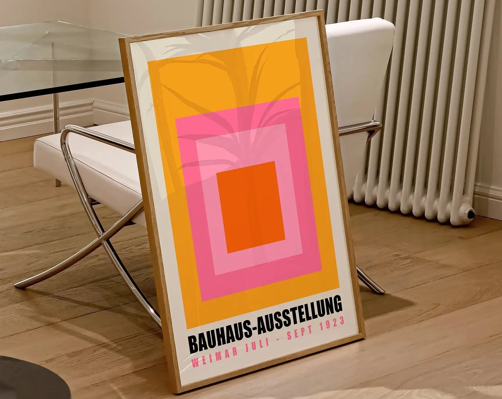 Modernist Bauhaus Geometric Canvas Poster Living Room Wall Art Retro Prints Mid Century Home Decorative Wall Art Painting