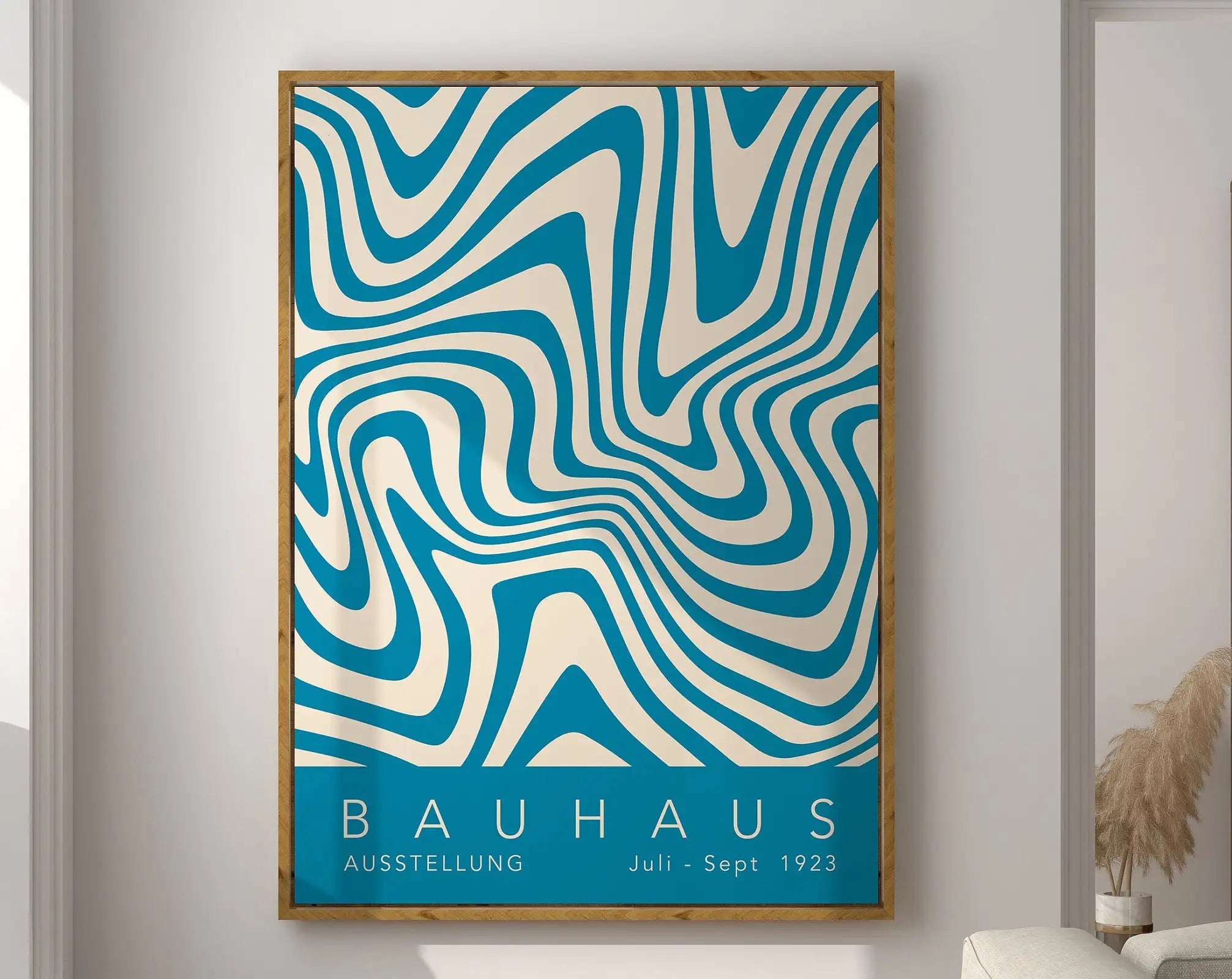 Modernist Bauhaus Geometric Canvas Poster Living Room Wall Art Retro Prints Mid Century Home Decorative Wall Art Painting