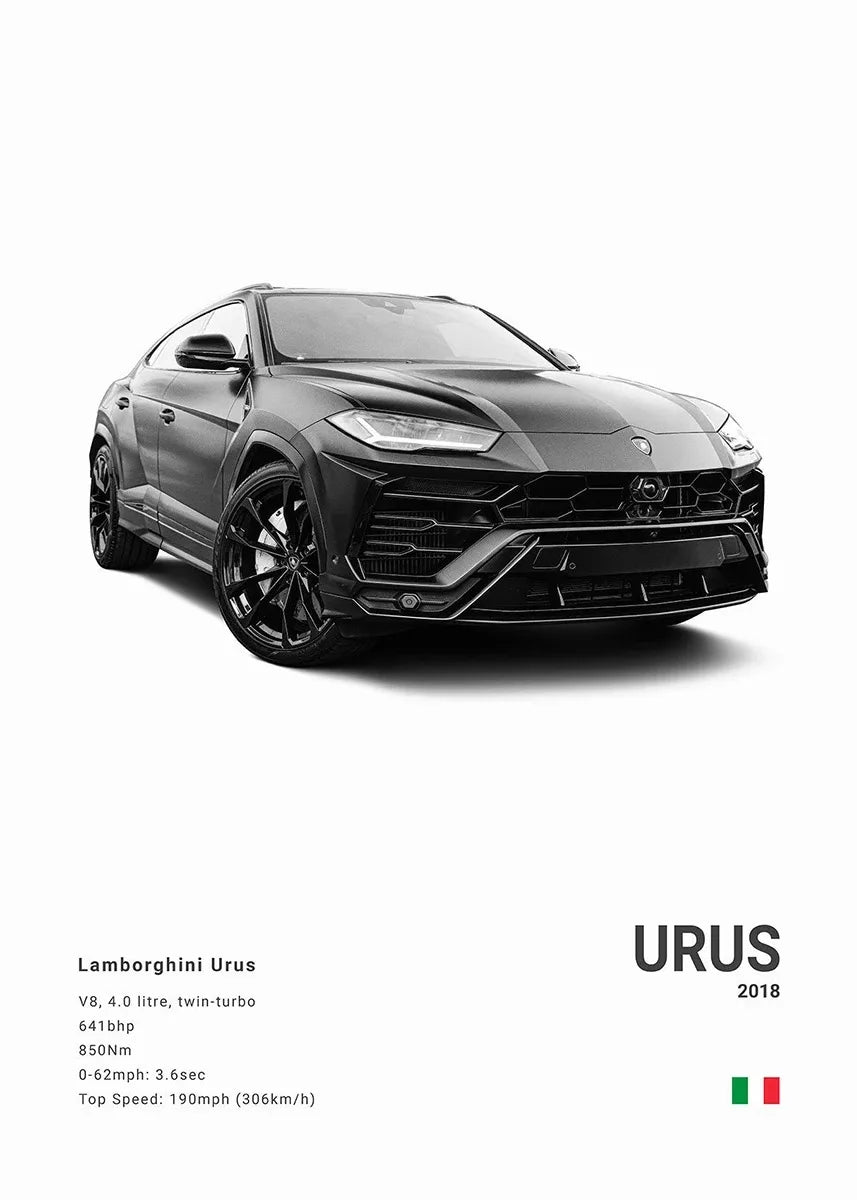 Black and White Porsche Posters and Prints Modern Cool Sports Car Canvas Painting Wall Art Pictures Home Bar Room Decoration