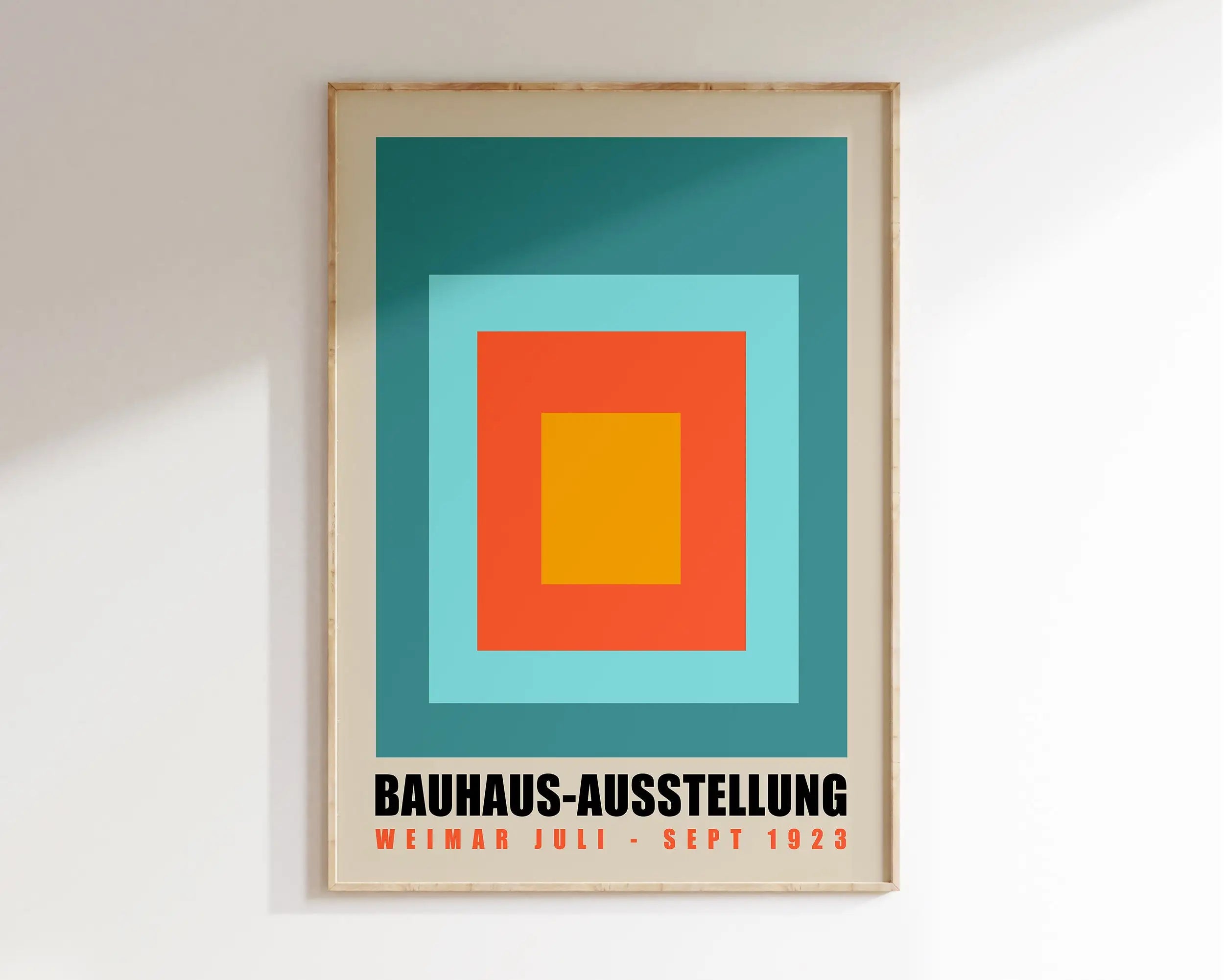 Modernist Bauhaus Geometric Canvas Poster Living Room Wall Art Retro Prints Mid Century Home Decorative Wall Art Painting