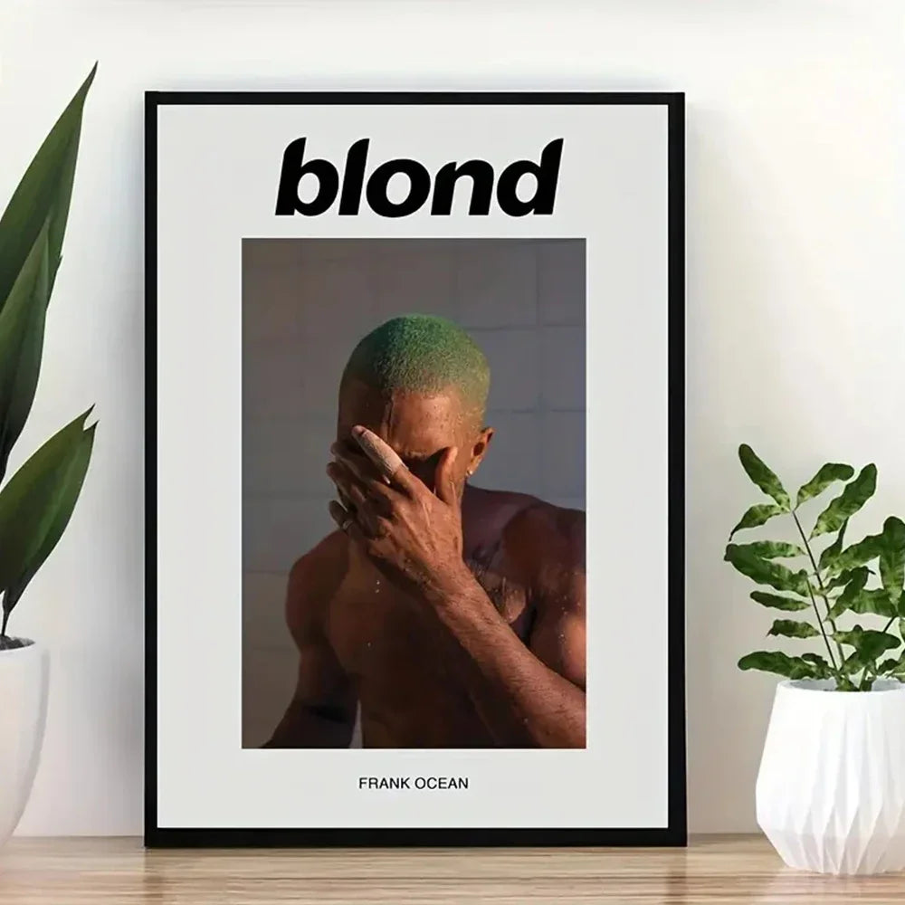 Modern Inspired Music Frank Ocean Album Art Print No Frame Chic Blonde Concert Poster For Living Room Bedroom Office Home Decor