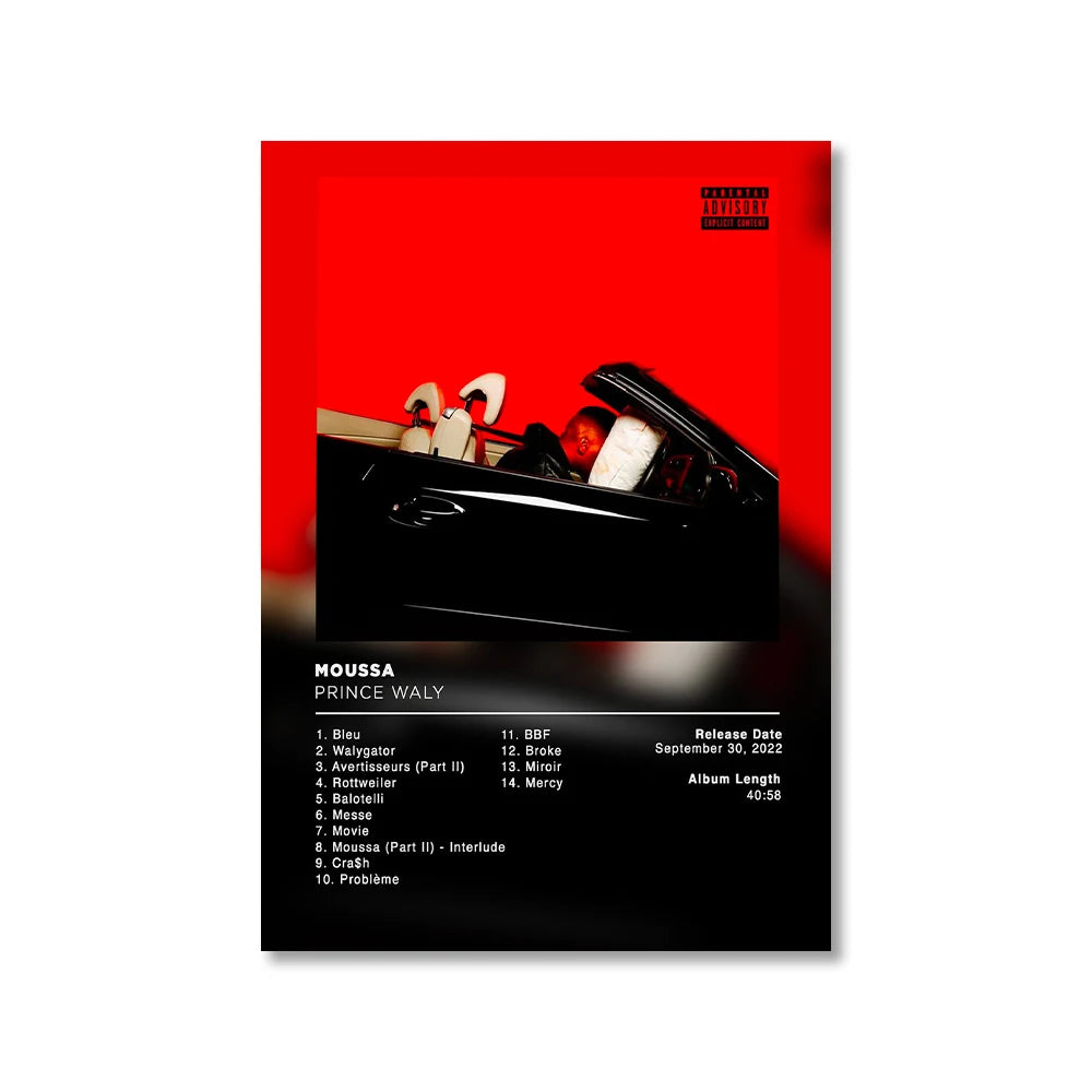Modern Music Albums Wall Art Poster Prints Pop Music Album Covers Canvas Painting Picture for Living Room Home Decor