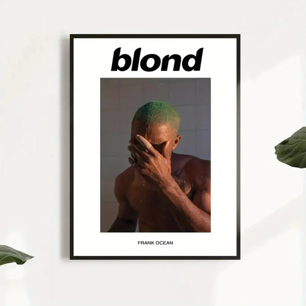 Modern Inspired Music Frank Ocean Album Art Print No Frame Chic Blonde Concert Poster For Living Room Bedroom Office Home Decor