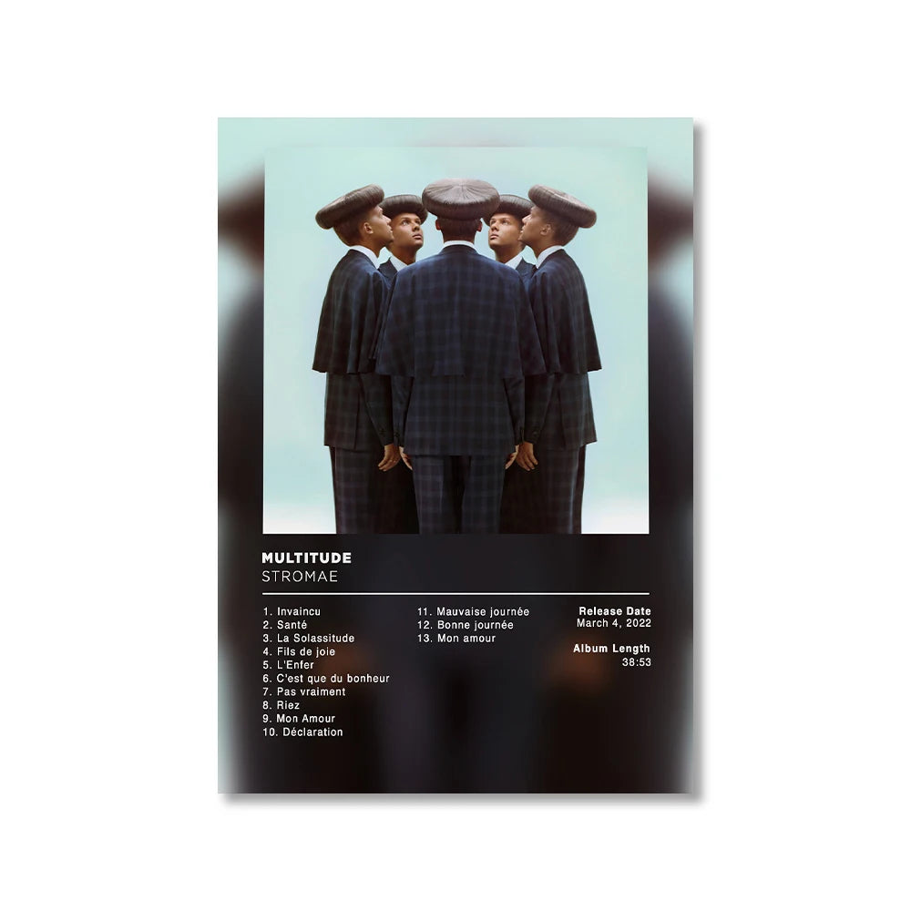 Modern Music Albums Wall Art Poster Prints Pop Music Album Covers Canvas Painting Picture for Living Room Home Decor