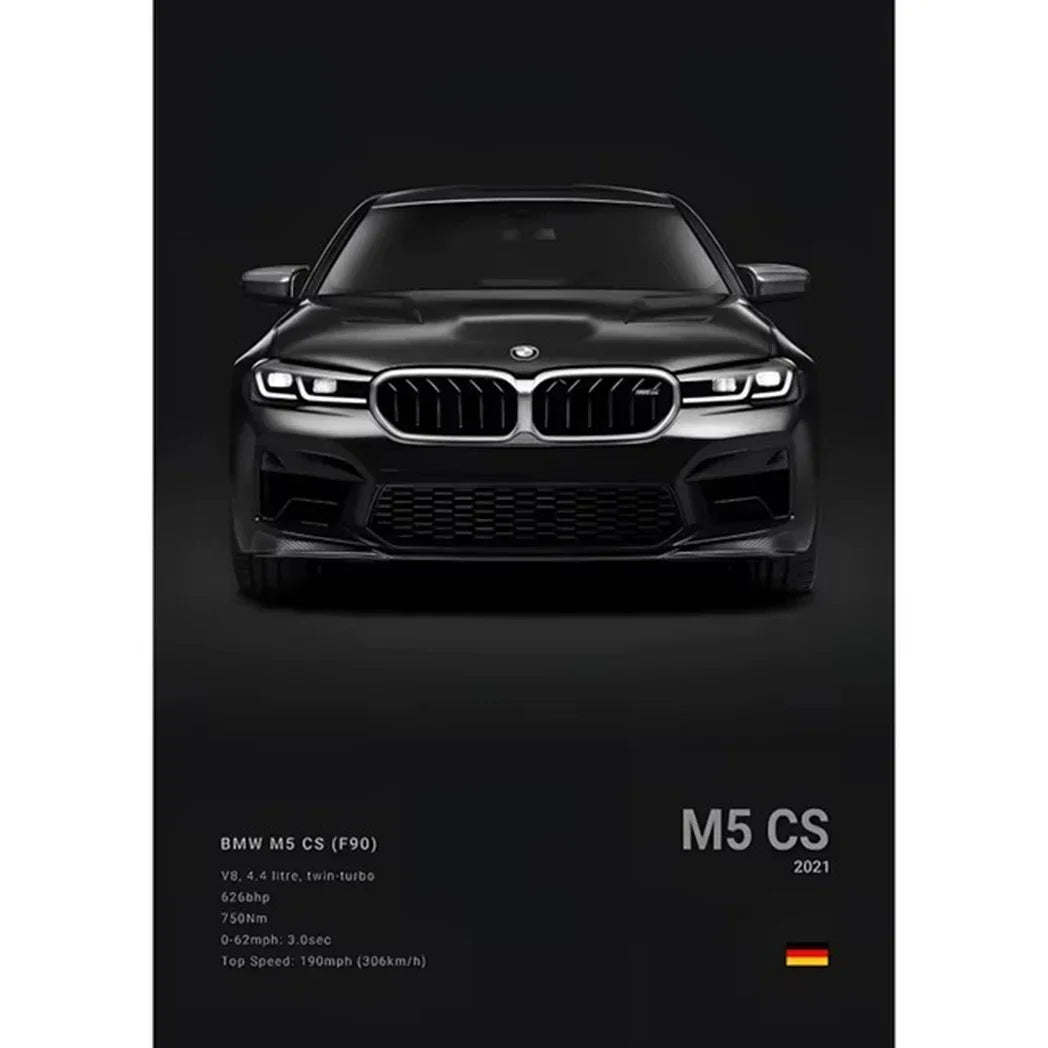 Pop Art Car Wall Art Posters for Modern Home Decor Canvas Prints M2 M3 M4 M5 Z8 CSL GTS Gifts For Car Enthusiasts Pictures Print