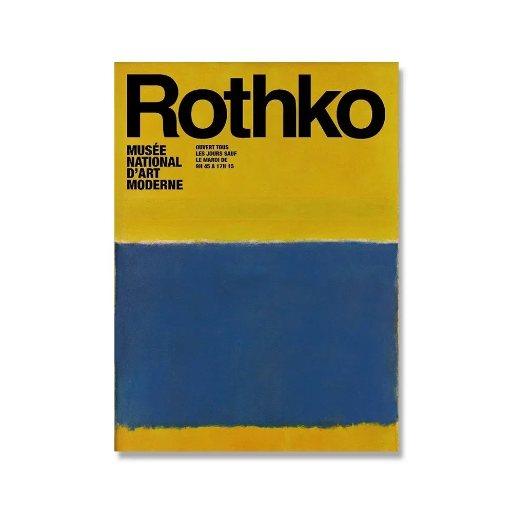 Scandinavian Modern Wall Art Mark Rothko Abstract Colorful HD Canvas Poster Prints Home Bedroom Living Room Decoration