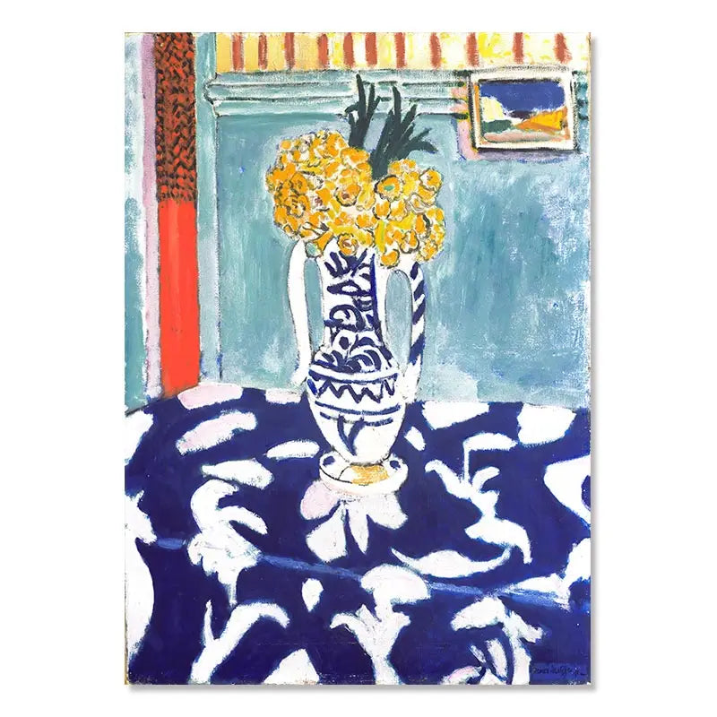 Matisse Retro Posters and Prints Abstract Landscape Wall Art Vintage Canvas Painting Wall Pictures for Living Room Home Decor
