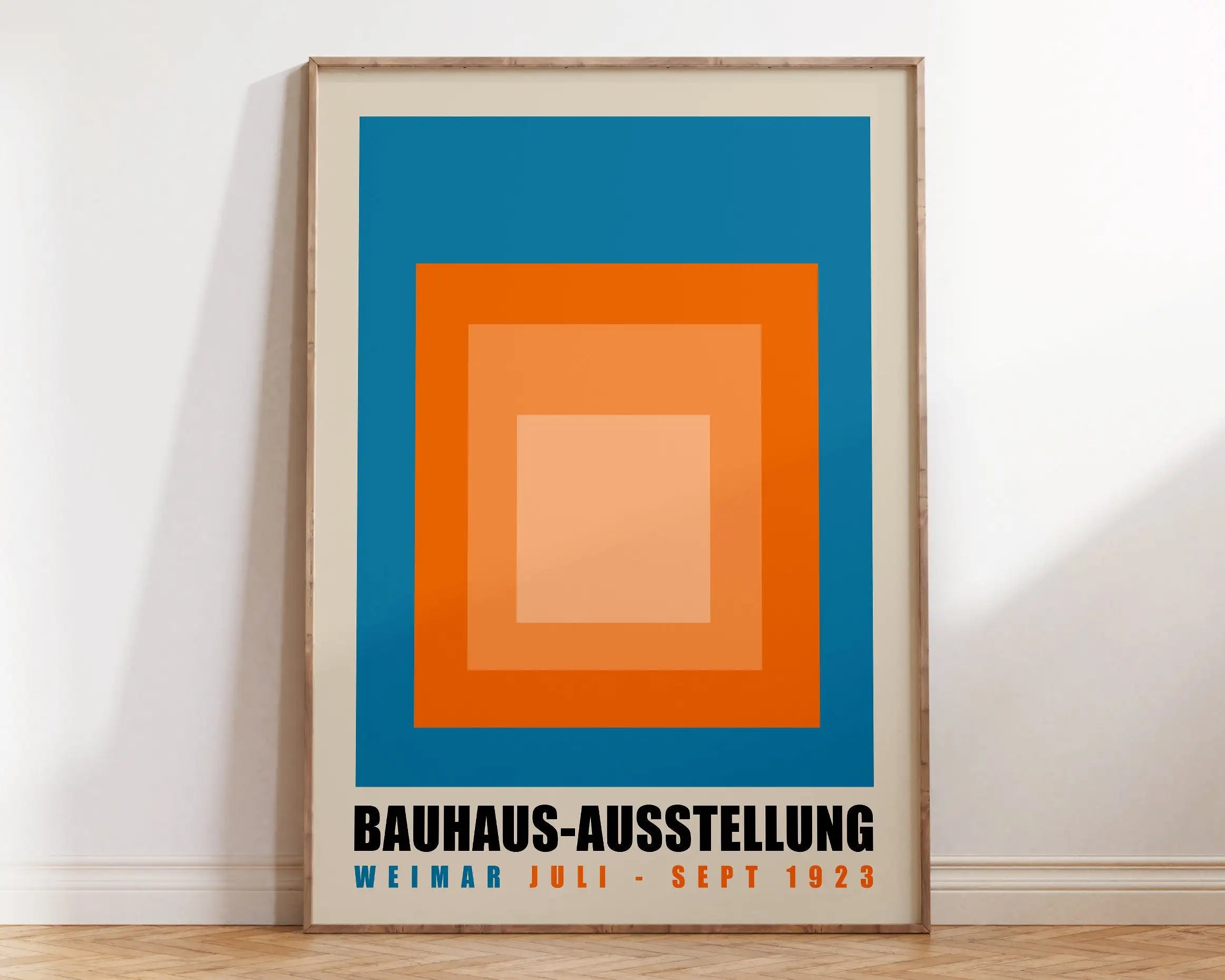 Modernist Bauhaus Geometric Canvas Poster Living Room Wall Art Retro Prints Mid Century Home Decorative Wall Art Painting