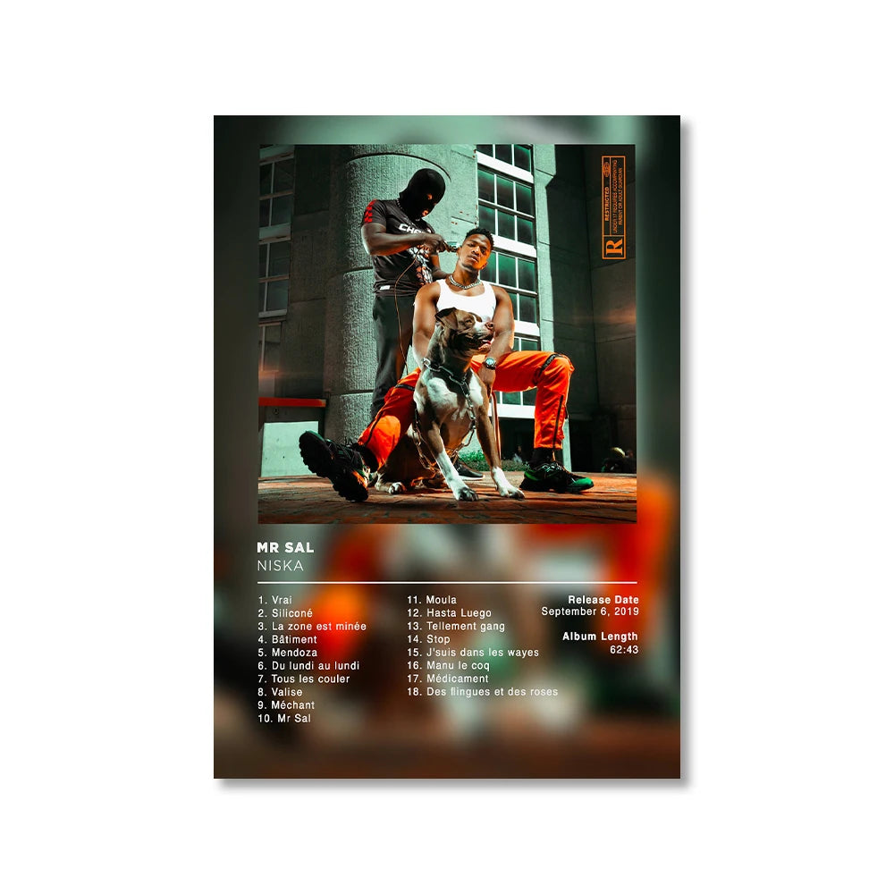 Modern Music Albums Wall Art Poster Prints Pop Music Album Covers Canvas Painting Picture for Living Room Home Decor
