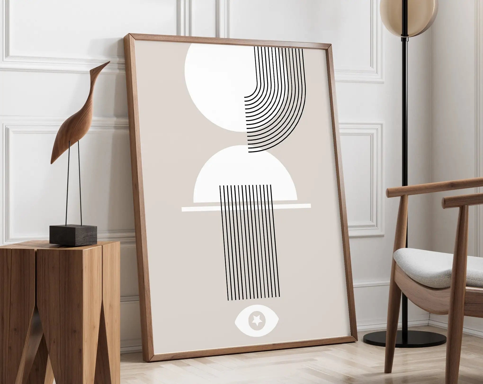 Modernist Bauhaus Geometric Canvas Poster Living Room Wall Art Retro Prints Mid Century Home Decorative Wall Art Painting