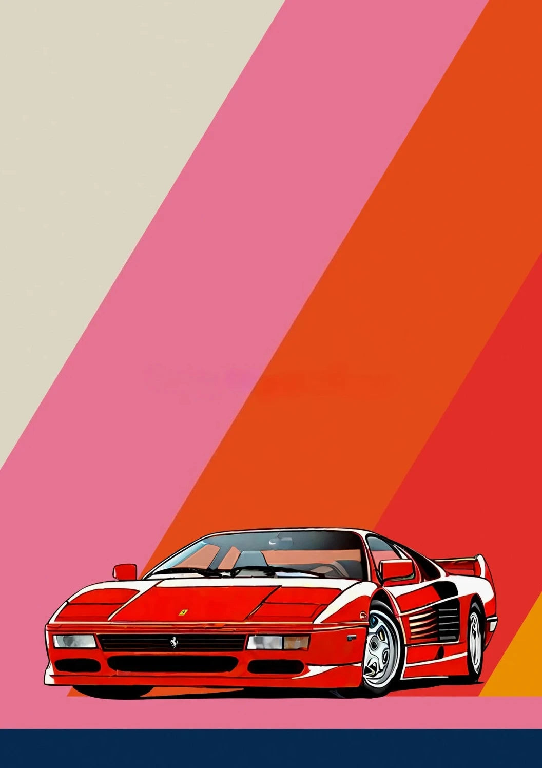 Abstract Colorful Famous Luxury Car Sports Car Posters and Prints Canvas Printing Wall Art Picture for Living Room Home Decor