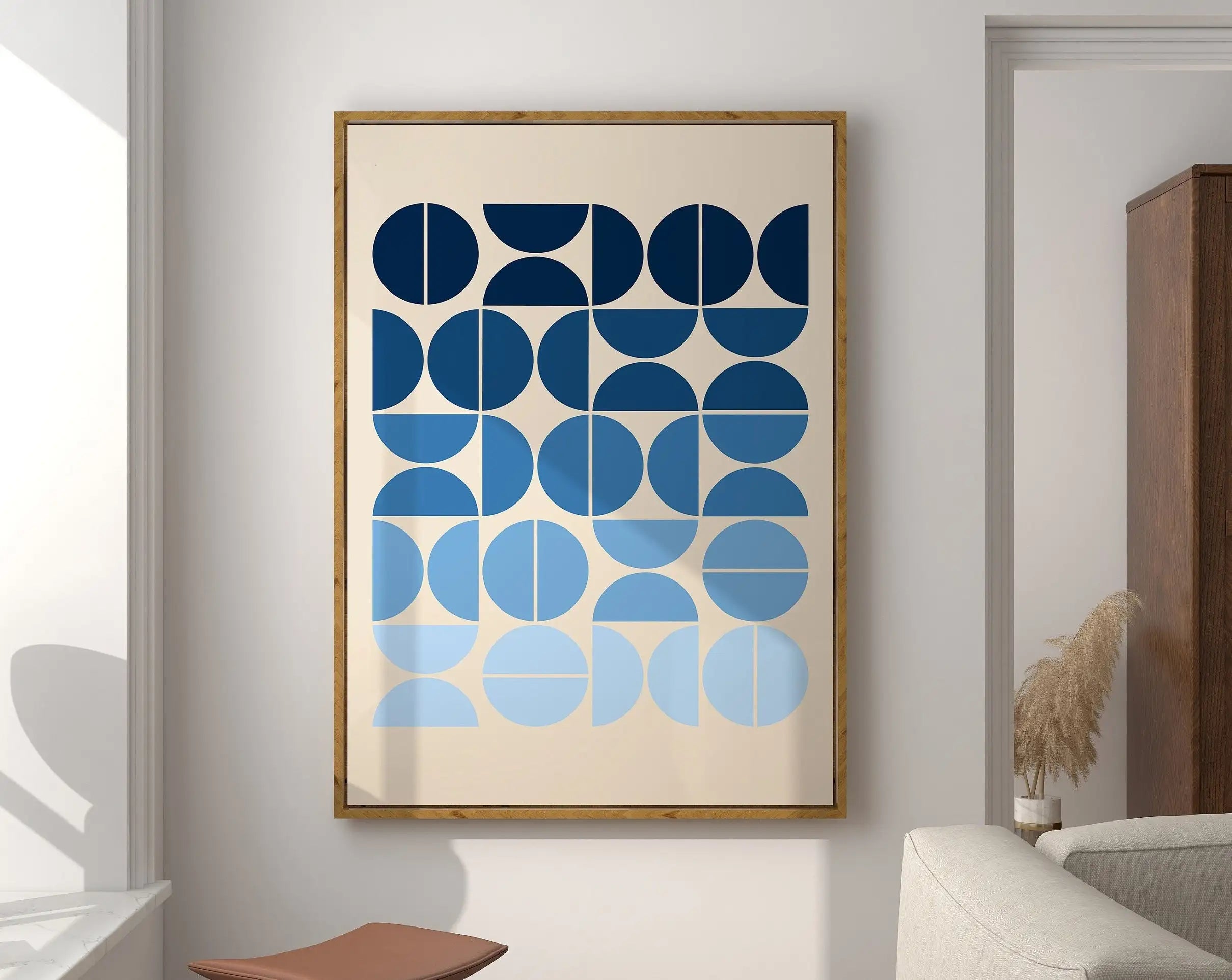 Modernist Bauhaus Geometric Canvas Poster Living Room Wall Art Retro Prints Mid Century Home Decorative Wall Art Painting