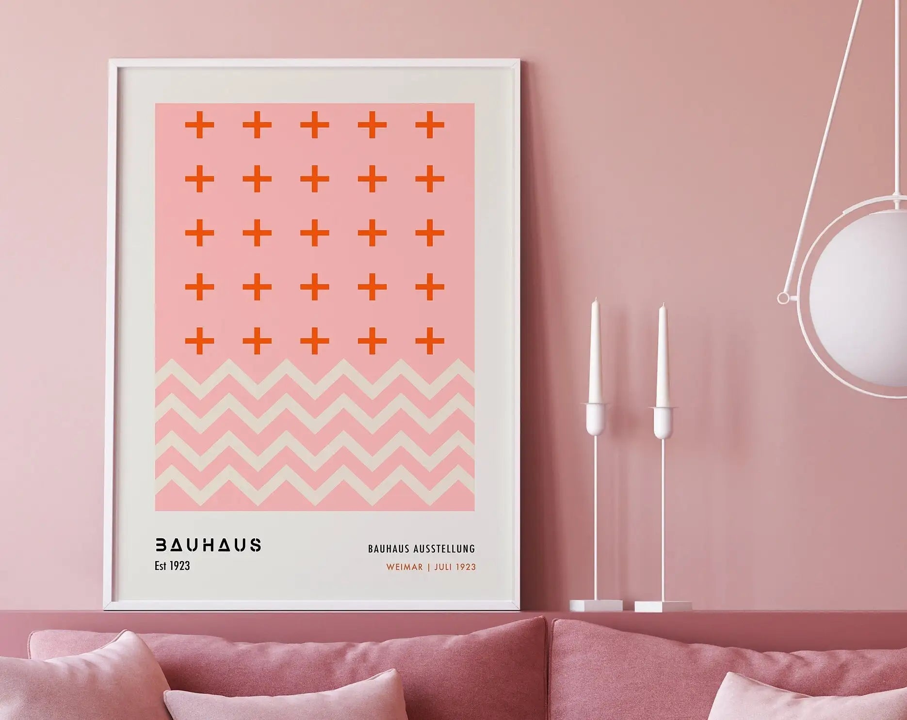 Modernist Bauhaus Geometric Canvas Poster Living Room Wall Art Retro Prints Mid Century Home Decorative Wall Art Painting