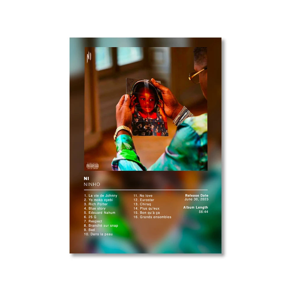 Modern Music Albums Wall Art Poster Prints Pop Music Album Covers Canvas Painting Picture for Living Room Home Decor