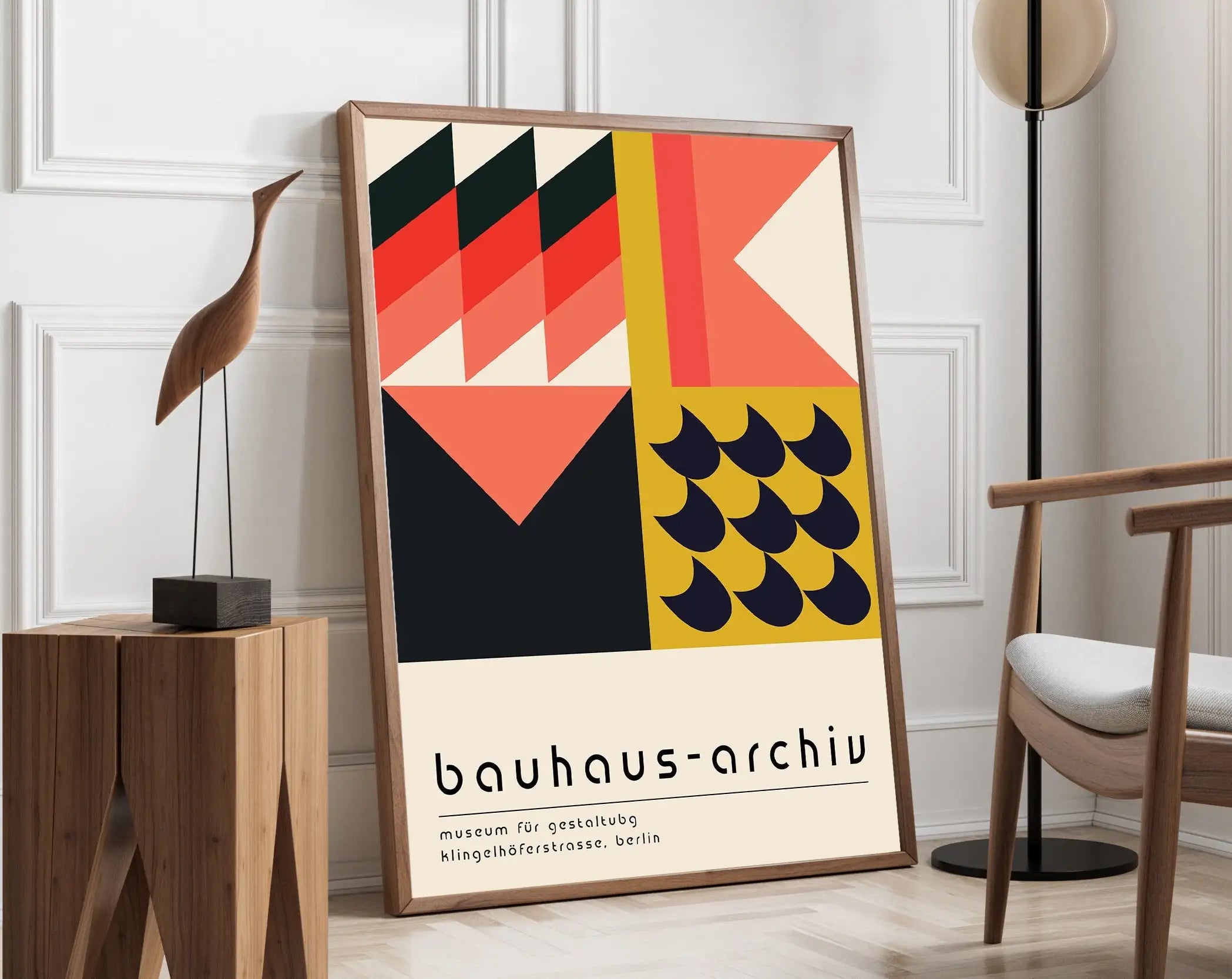 Modernist Bauhaus Geometric Canvas Poster Living Room Wall Art Retro Prints Mid Century Home Decorative Wall Art Painting