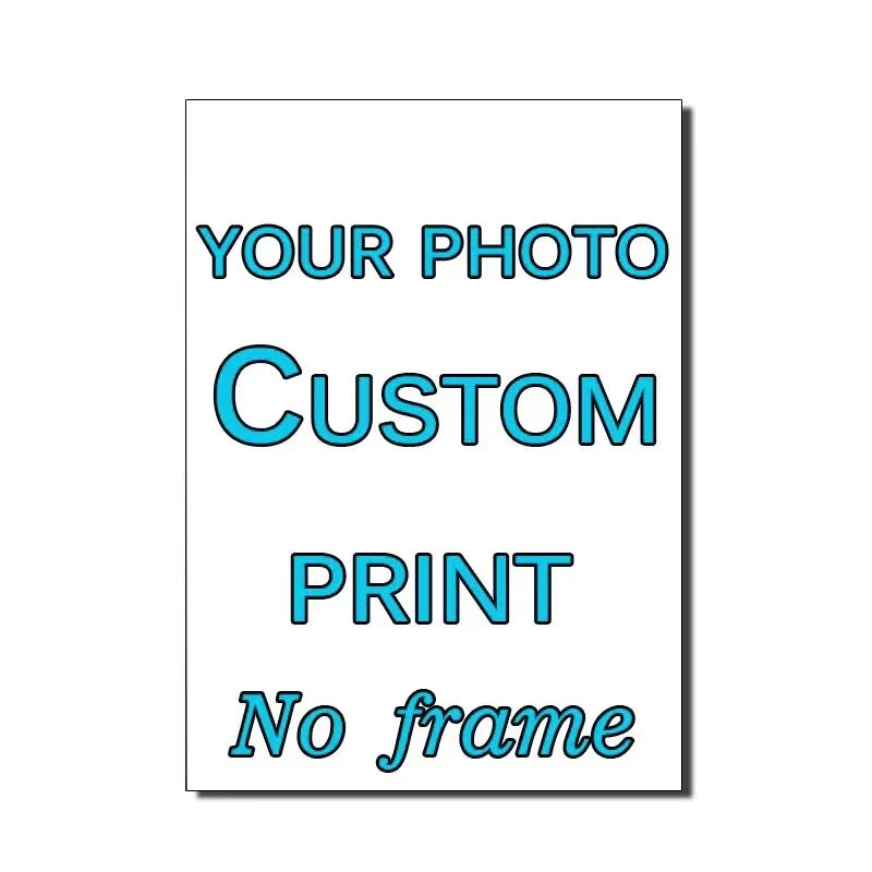 Personalized Custom Canvas Prints Photo Custom Poster for Family Life Pets anime Birthdays Weddings Scenery Home Decor Gifts
