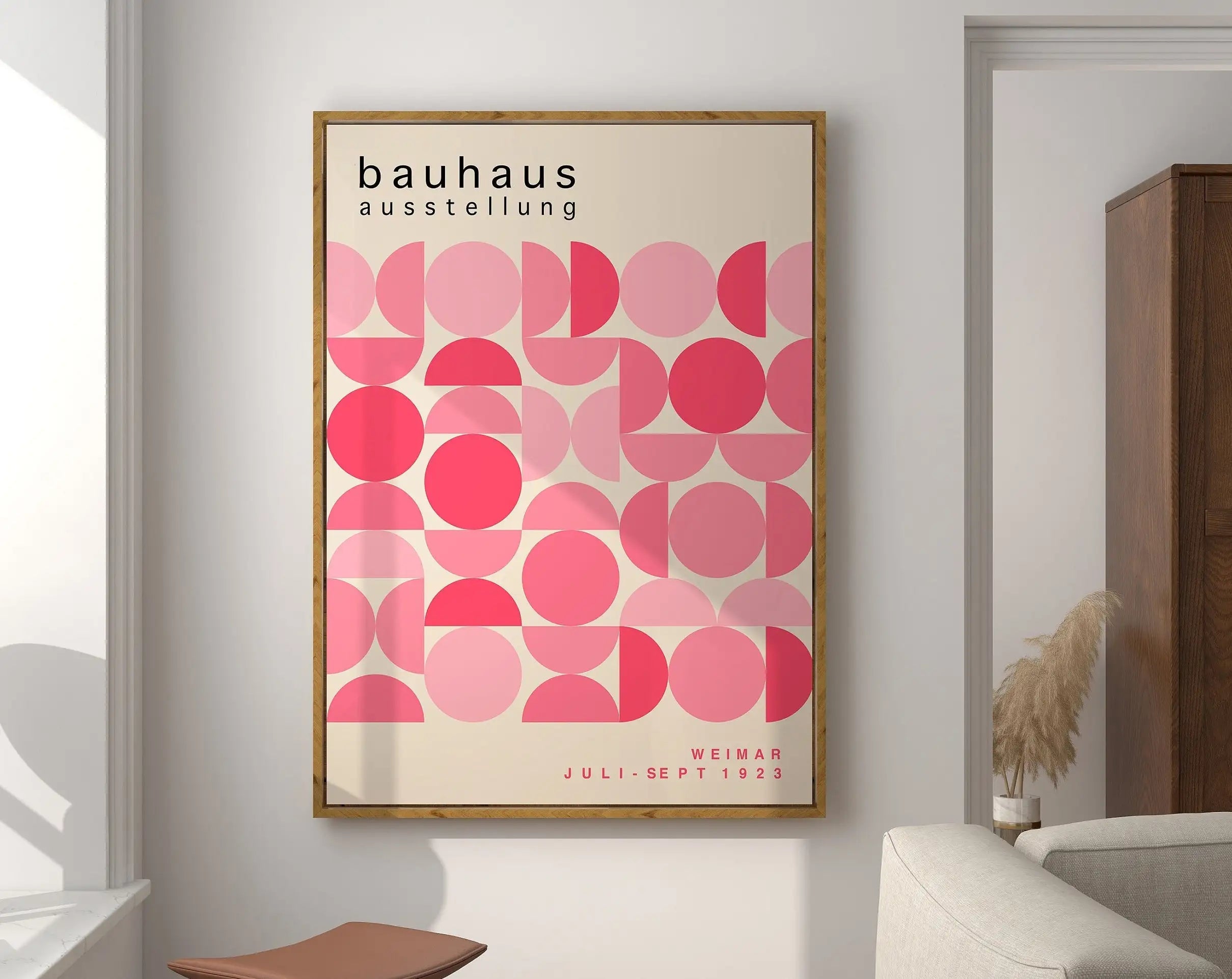 Modernist Bauhaus Geometric Canvas Poster Living Room Wall Art Retro Prints Mid Century Home Decorative Wall Art Painting